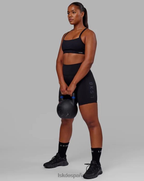 LSKD mujer pantalón corto medio rep - negro-negro 8T6NZ567 vestir