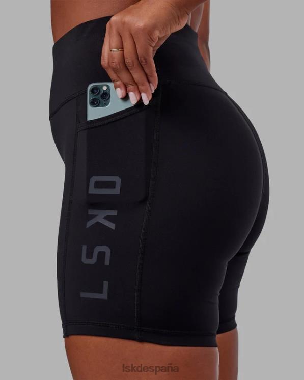LSKD mujer pantalón corto medio rep - negro-negro 8T6NZ567 vestir