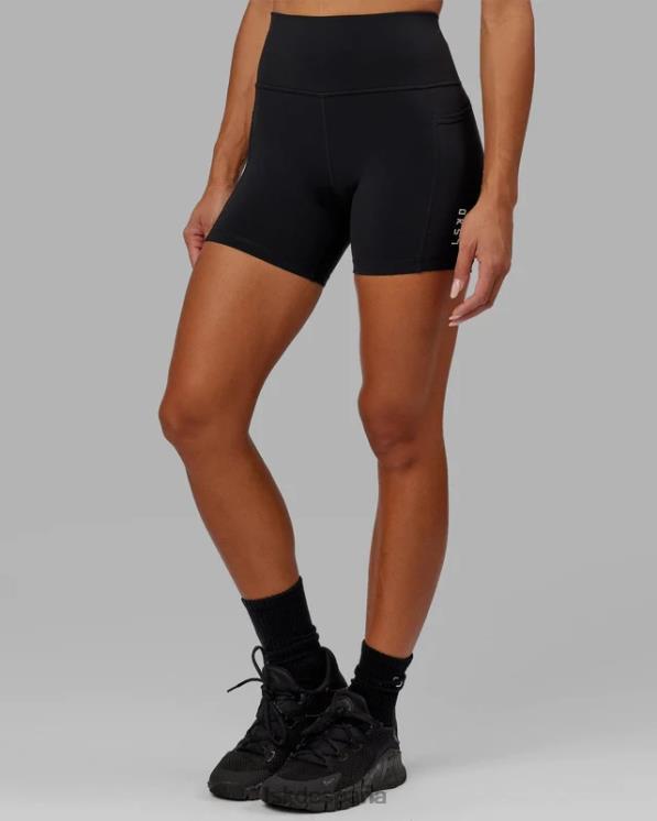 LSKD mujer pantalón corto rep x-length con logo pequeño - negro 8T6NZ621 vestir