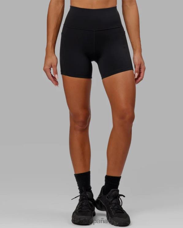 LSKD mujer pantalón corto rep x-length con logo pequeño - negro 8T6NZ621 vestir