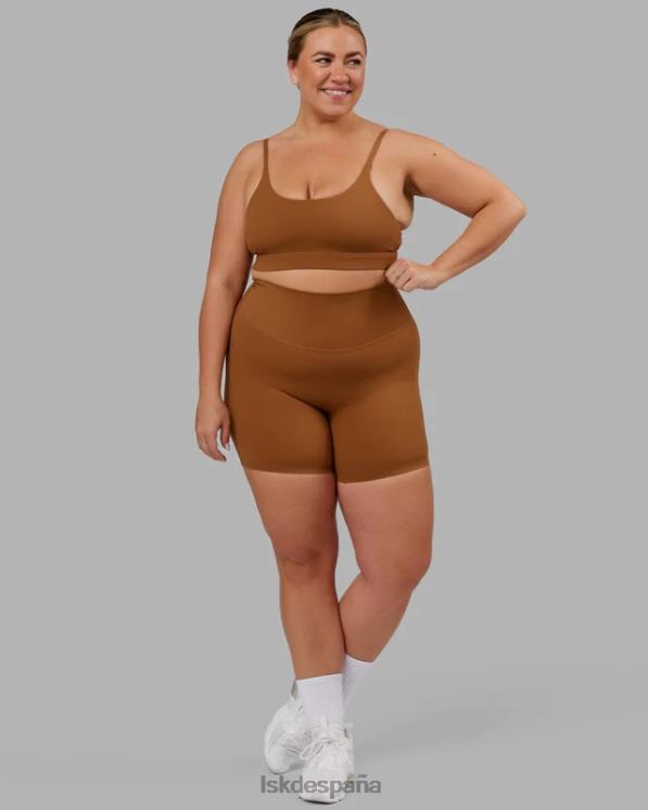 LSKD mujer short midi elixir - camel 8T6NZ695 vestir