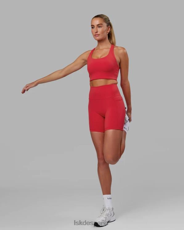 LSKD mujer short midi fusion - escarlata 8T6NZ643 vestir