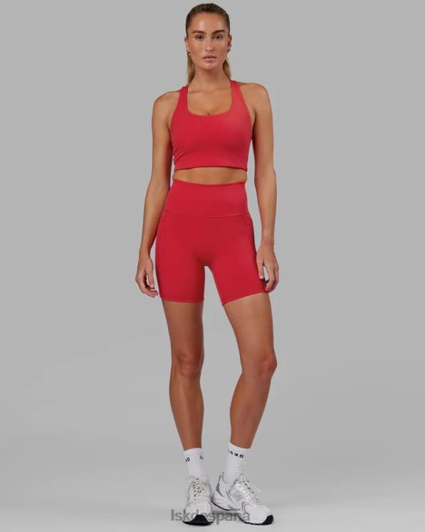 LSKD mujer short midi fusion - escarlata 8T6NZ643 vestir