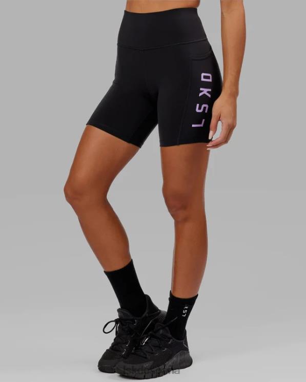 LSKD mujer short midi rep - negro-lila 8T6NZ656 vestir