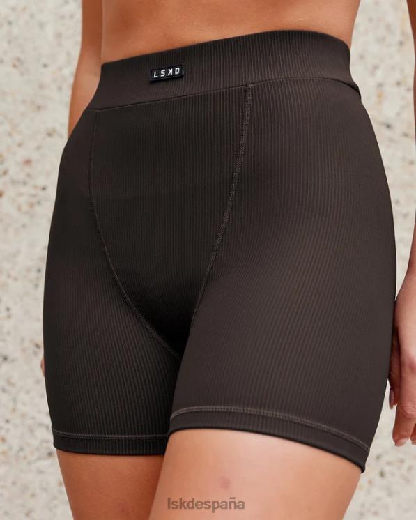 LSKD mujer vitalize canalé medio corto - nogal oscuro 8T6NZ523 vestir