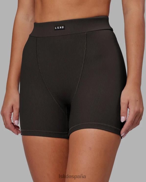 LSKD mujer vitalize canalé medio corto - nogal oscuro 8T6NZ523 vestir