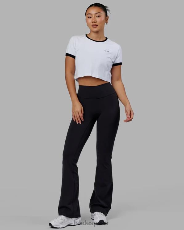 LSKD mujer Camiseta con timbre Excel - blanco-negro 8T6NZ242 vestir