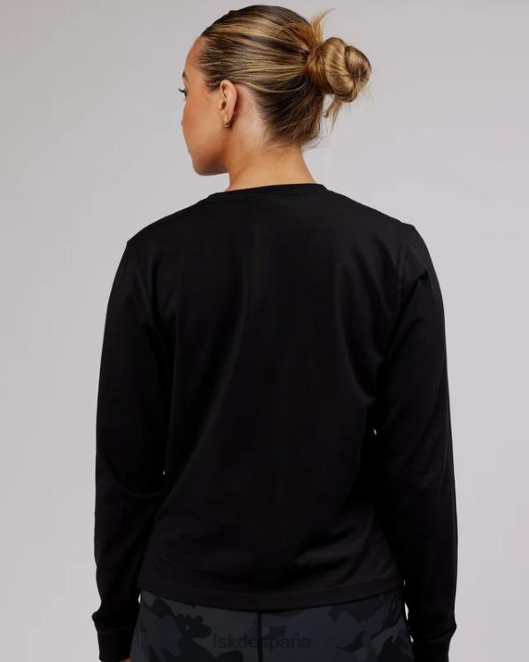 LSKD mujer Camiseta pimaflx ls de lujo - negro 8T6NZ301 vestir