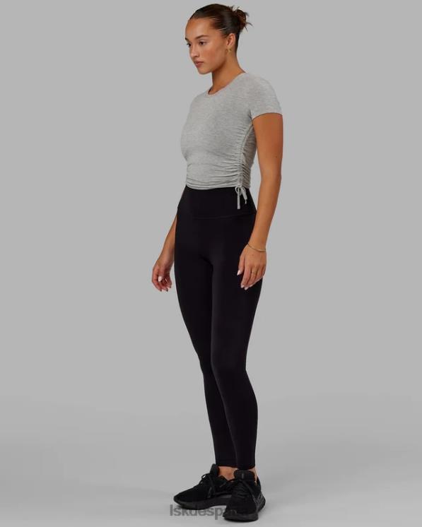 LSKD mujer Camiseta recortada Kick On - Gris claro marga 8T6NZ284 vestir