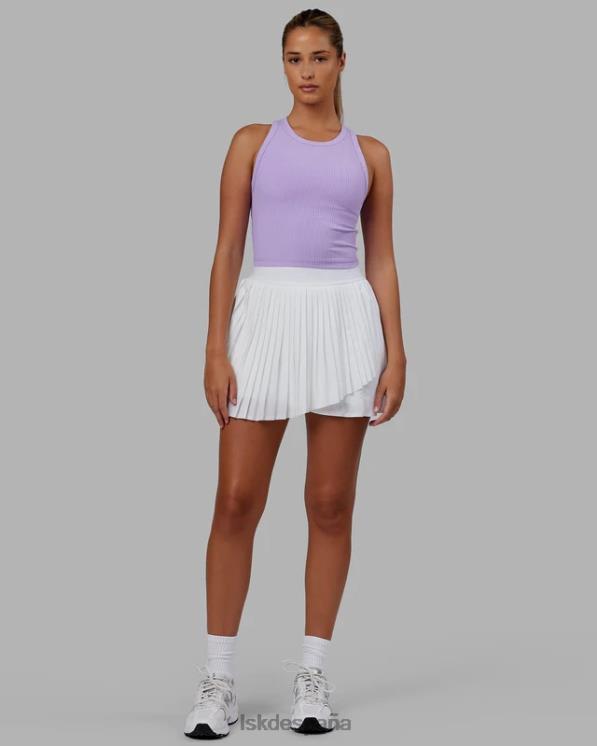 LSKD mujer Camiseta sin mangas acanalada Squad - lila pálido 8T6NZ137 vestir