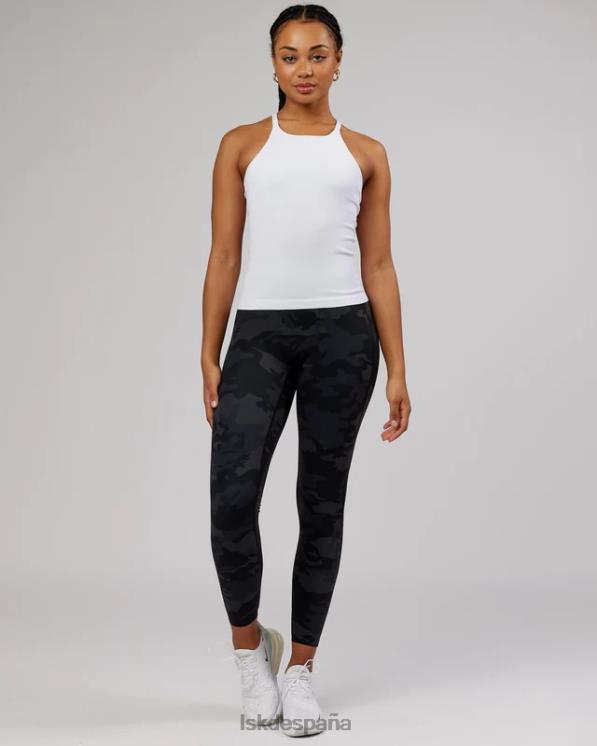 LSKD mujer Camiseta sin mangas acanalada sin costuras minimalista - blanco 8T6NZ127 vestir