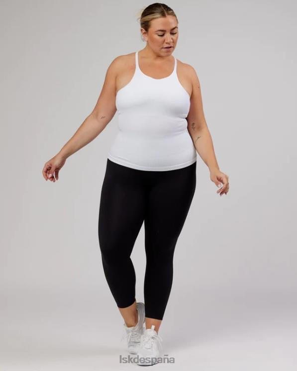 LSKD mujer Camiseta sin mangas acanalada sin costuras minimalista - blanco 8T6NZ127 vestir