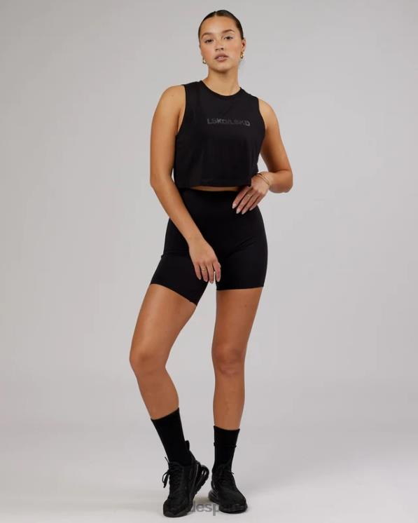 LSKD mujer Camiseta sin mangas corta speedway flxcotton - negro 8T6NZ165 vestir