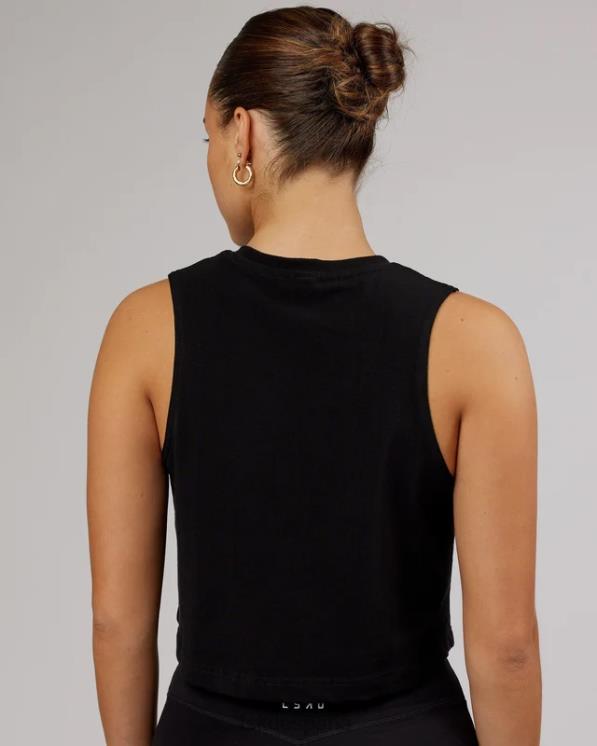 LSKD mujer Camiseta sin mangas corta speedway flxcotton - negro 8T6NZ165 vestir