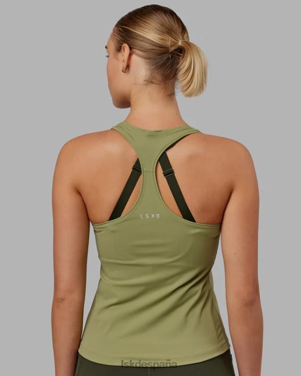 LSKD mujer Tanque activo Lift Performance - Moss Stone 8T6NZ116 vestir
