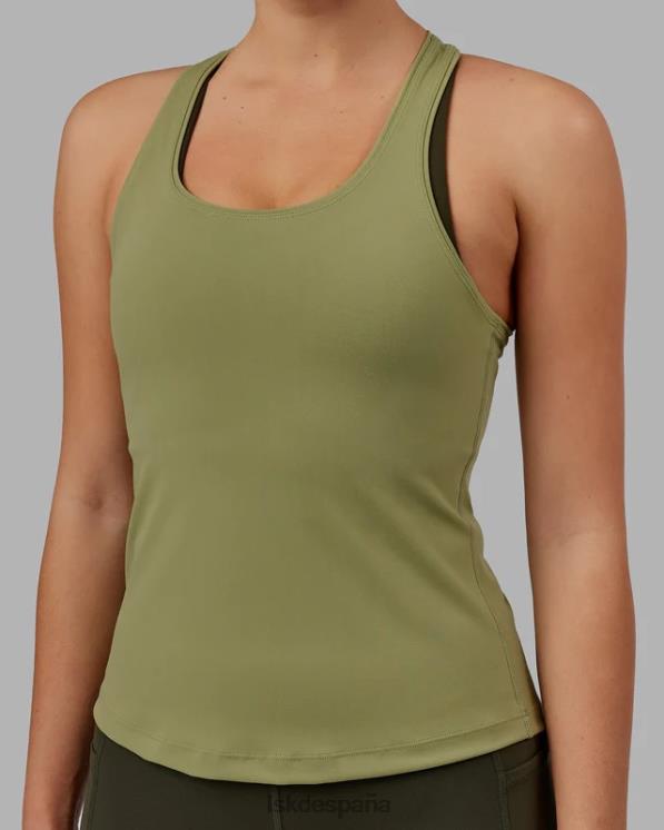 LSKD mujer Tanque activo Lift Performance - Moss Stone 8T6NZ116 vestir