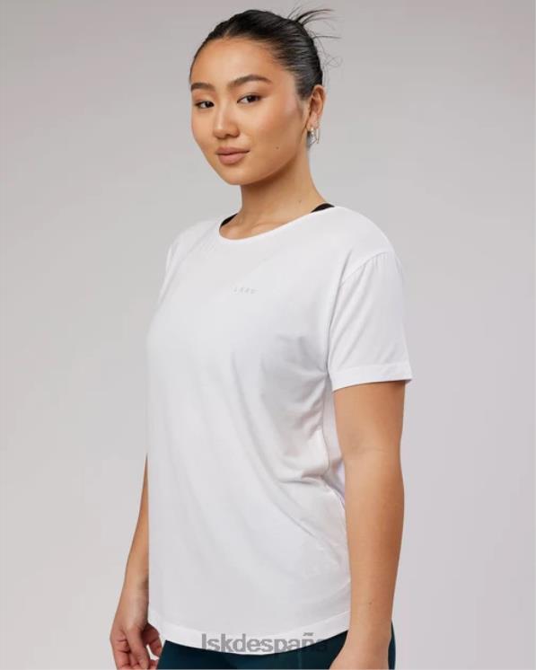 LSKD mujer camiseta holgada de aire - blanco 8T6NZ325 vestir