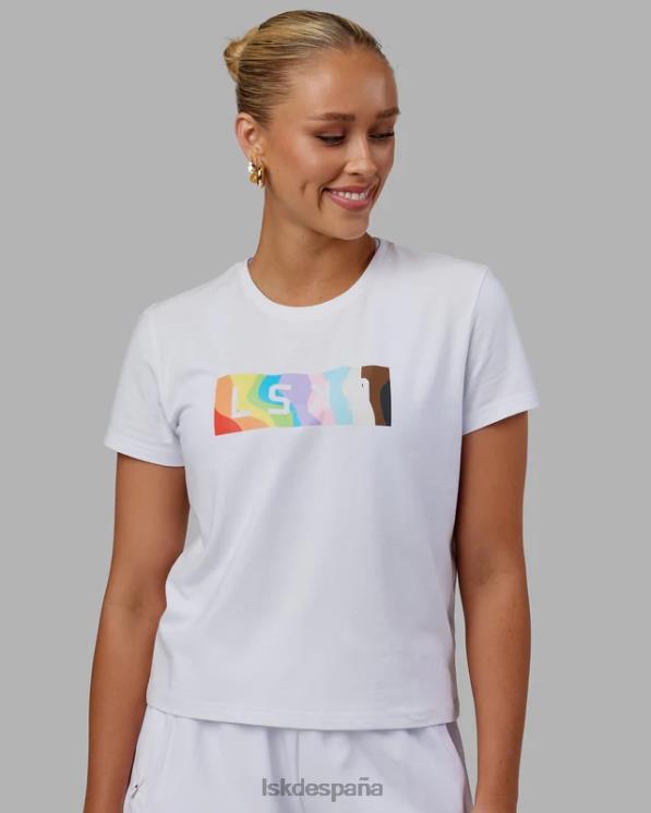 LSKD mujer camiseta juntos - orgullo-blanco 8T6NZ251 vestir