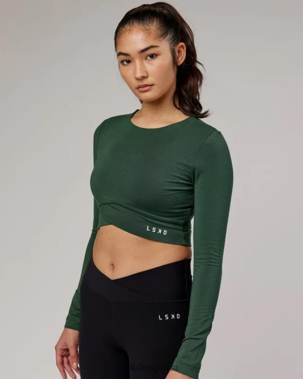 LSKD mujer camiseta ls envuelta - aguja de pino 8T6NZ333 vestir