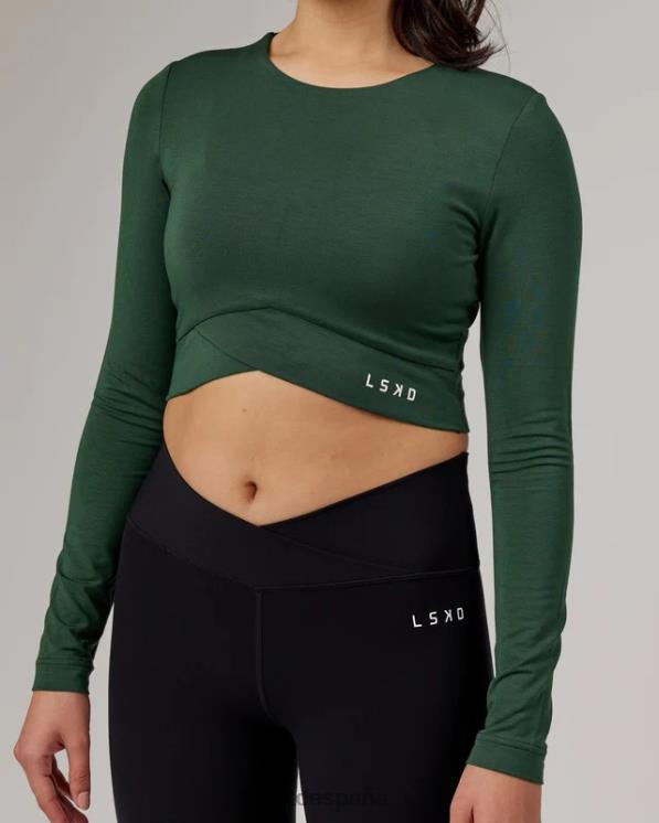 LSKD mujer camiseta ls envuelta - aguja de pino 8T6NZ333 vestir