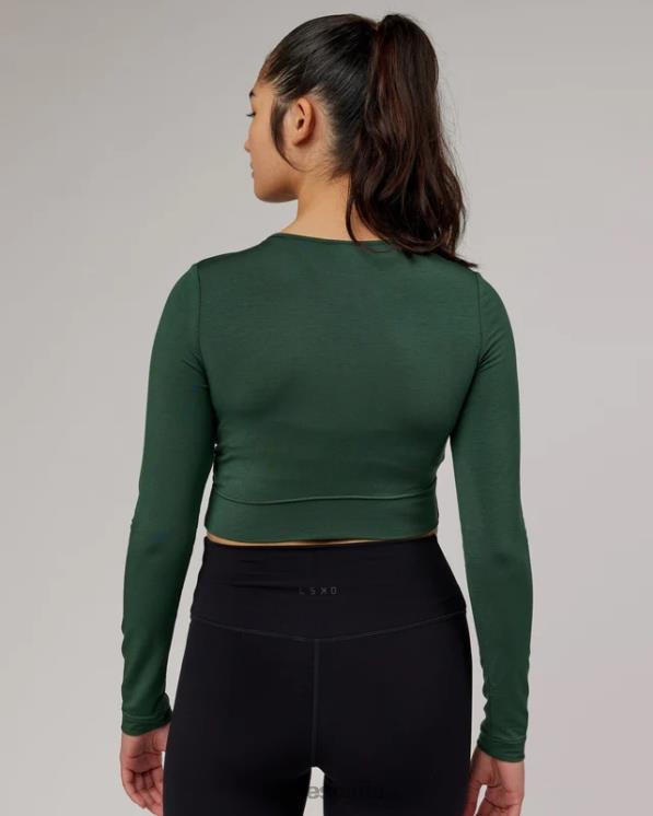 LSKD mujer camiseta ls envuelta - aguja de pino 8T6NZ333 vestir