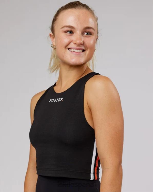 LSKD mujer camiseta sin mangas de calentamiento fitstop - negro 8T6NZ178 vestir