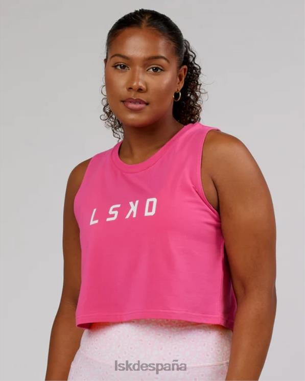 LSKD mujer camiseta sin mangas ágil flxcotton - flamenco 8T6NZ197 vestir