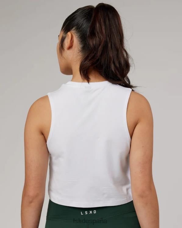 LSKD mujer camiseta sin mangas ágil flxcotton - white-pineneedle 8T6NZ180 vestir