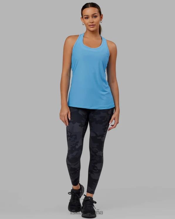 LSKD mujer camiseta sin mangas sprint - azul celeste 8T6NZ152 vestir