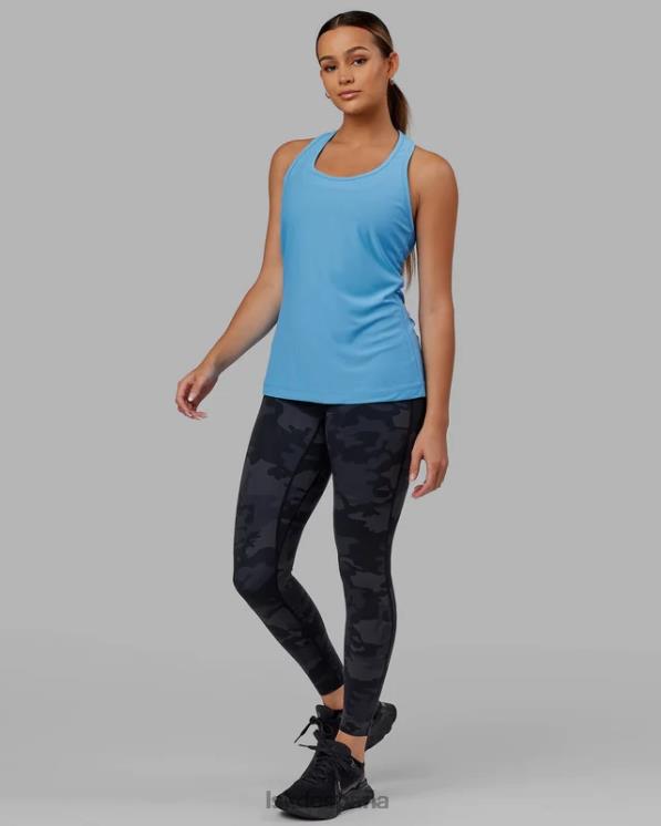 LSKD mujer camiseta sin mangas sprint - azul celeste 8T6NZ152 vestir