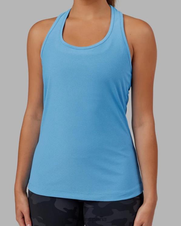 LSKD mujer camiseta sin mangas sprint - azul celeste 8T6NZ152 vestir