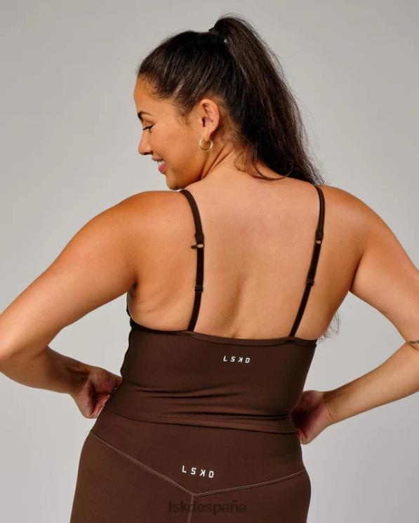 LSKD mujer tanque activo elixir - chocolate 8T6NZ214 vestir
