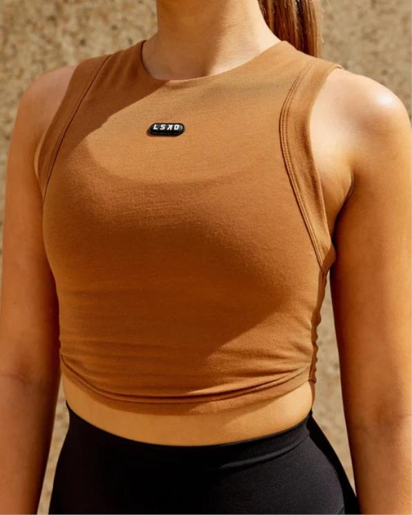 LSKD mujer tanque de cápsulas - camello 8T6NZ190 vestir