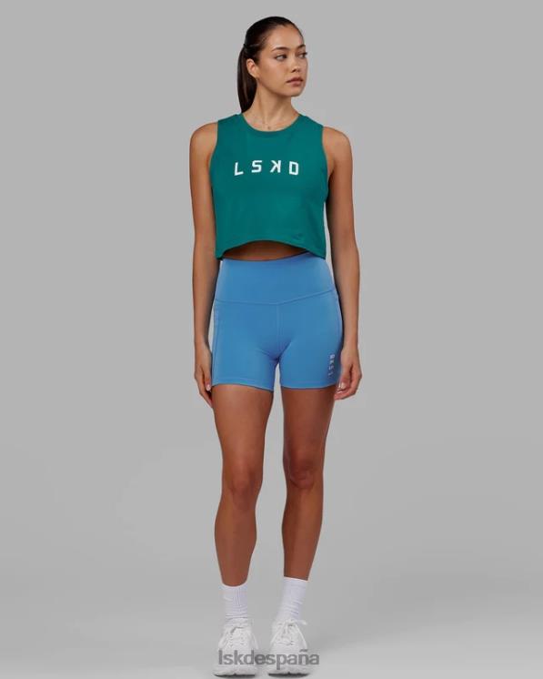 LSKD mujer tanque ágil flxcotton - lago profundo 8T6NZ157 vestir