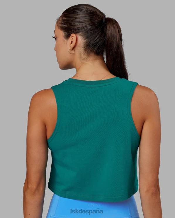 LSKD mujer tanque ágil flxcotton - lago profundo 8T6NZ157 vestir