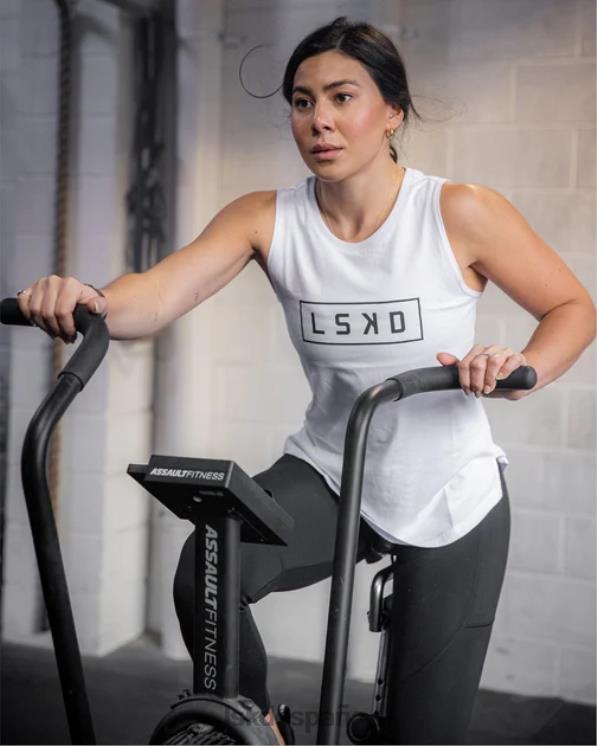 LSKD mujer tanque luna - blanco-negro 8T6NZ133 vestir