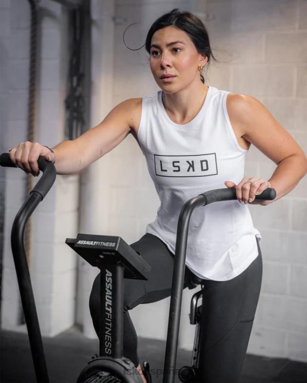 LSKD mujer tanque luna - blanco-negro 8T6NZ133 vestir