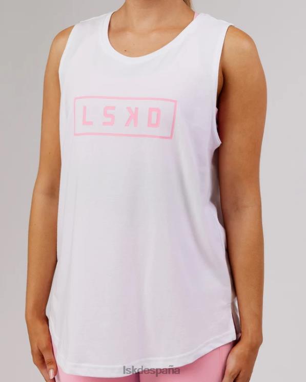 LSKD mujer tanque luna - glaseado blanco-rosa 8T6NZ193 vestir