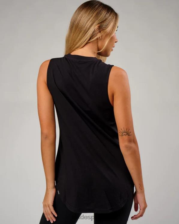 LSKD mujer tanque luna - negro-negro 8T6NZ173 vestir