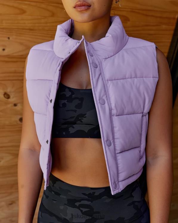 LSKD mujer Chaleco corto a capas - lila pálido 8T6NZ473 vestir