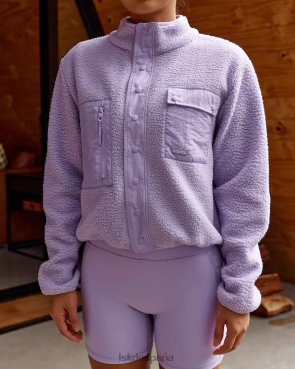 LSKD mujer Chaqueta polar alpina - lila pálido 8T6NZ466 vestir