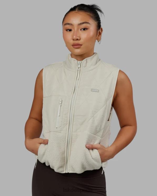 LSKD mujer chaleco acolchado con pico - hueso 8T6NZ476 vestir