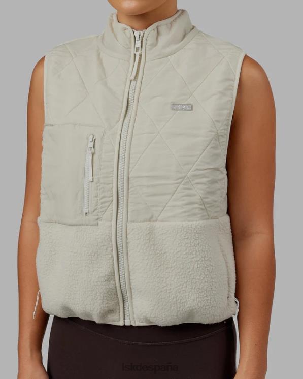LSKD mujer chaleco acolchado con pico - hueso 8T6NZ476 vestir