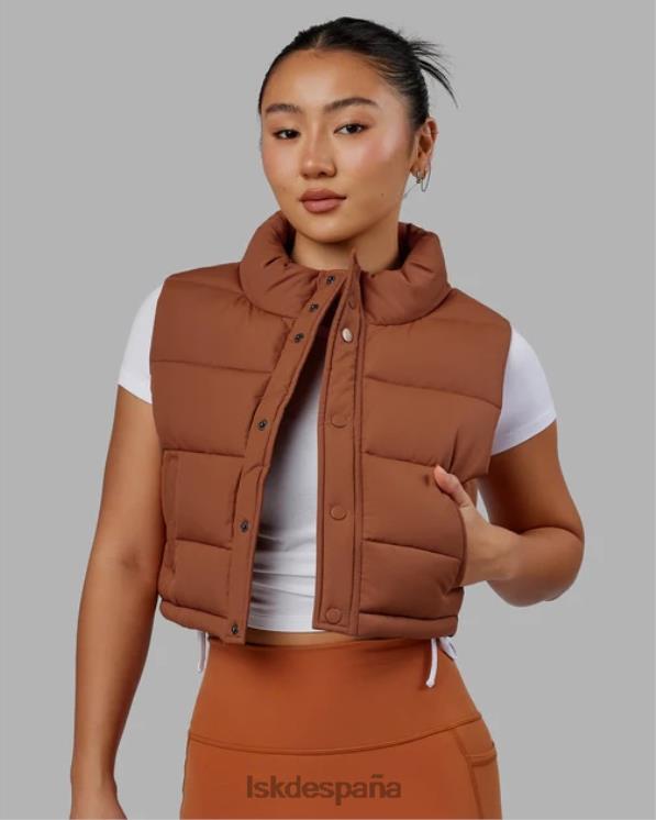 LSKD mujer chaleco corto a capas - avellana 8T6NZ465 vestir