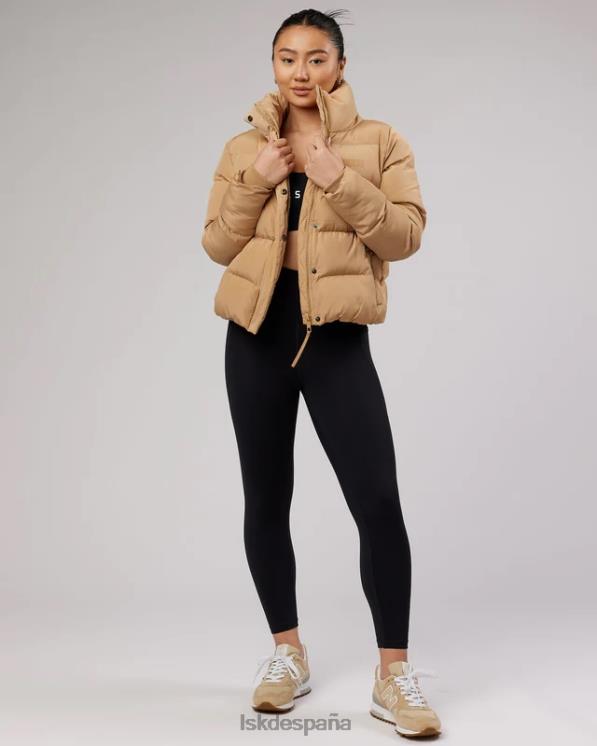 LSKD mujer chaqueta acolchada diaria - camel 8T6NZ496 vestir