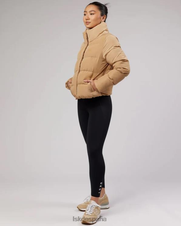 LSKD mujer chaqueta acolchada diaria - camel 8T6NZ496 vestir