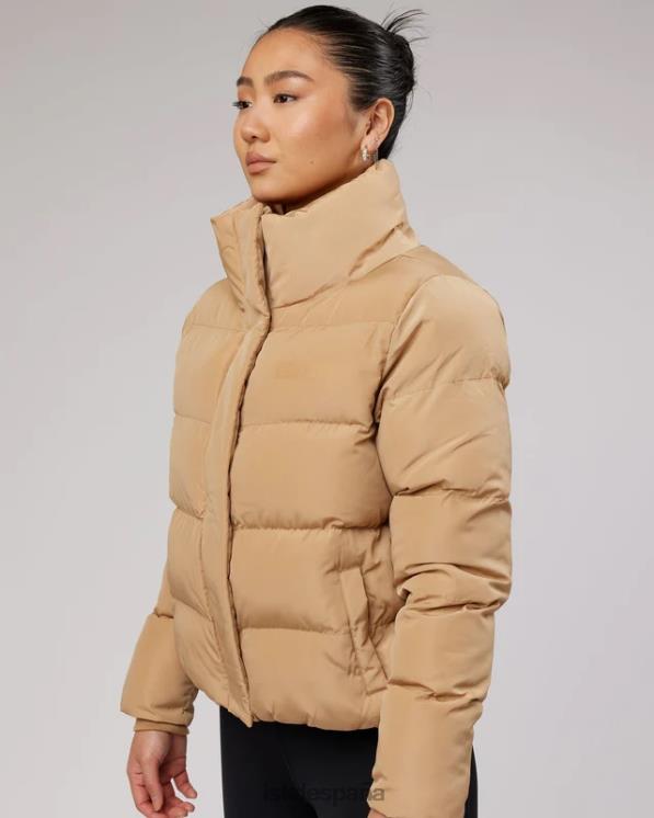 LSKD mujer chaqueta acolchada diaria - camel 8T6NZ496 vestir