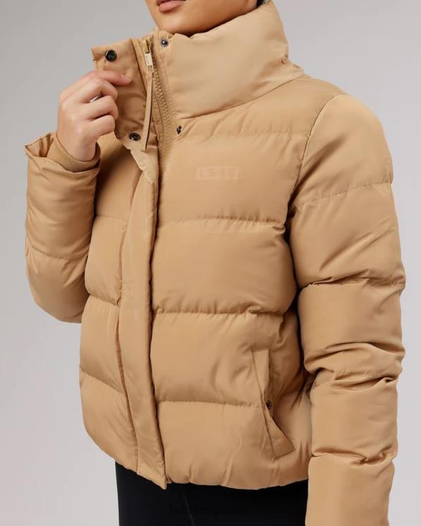 LSKD mujer chaqueta acolchada diaria - camel 8T6NZ496 vestir