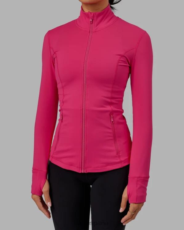 LSKD mujer chaqueta con cremallera y zancada - boysenberry 8T6NZ478 vestir
