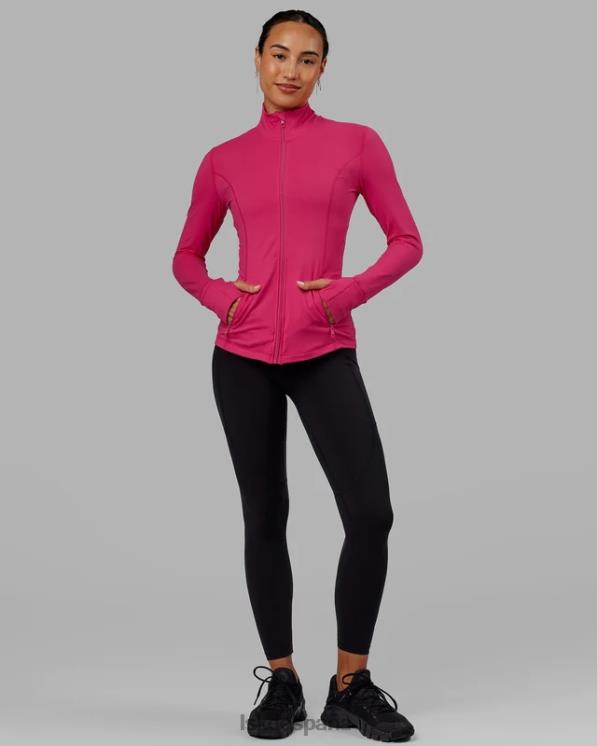 LSKD mujer chaqueta con cremallera y zancada - boysenberry 8T6NZ478 vestir